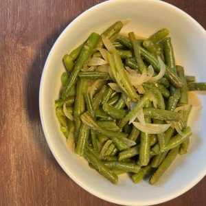Fresh Green Beans Seasoned & Sautéed with Onions & Butter
