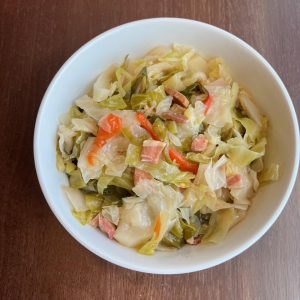 Cabbage Sautéed with Curried Salt Joule for Unique Southern Flavors