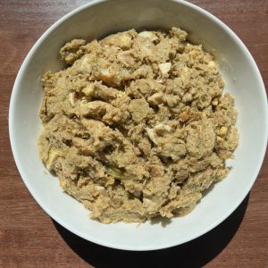 Cornbread Dressing with Chicken Pieces Rich Creamy Texture Southern Favorite.