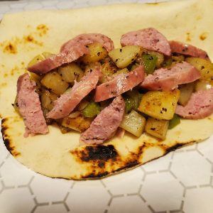 Seasoned Potato with smoked Sausage