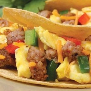 Egg & Smoked Sausage Taco